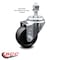 Service Caster 3 Inch Soft Rubber Wheel Swivel 12mm Threaded Stem Caster SCC-TS20S314-SRS-M1215 - alternate 5